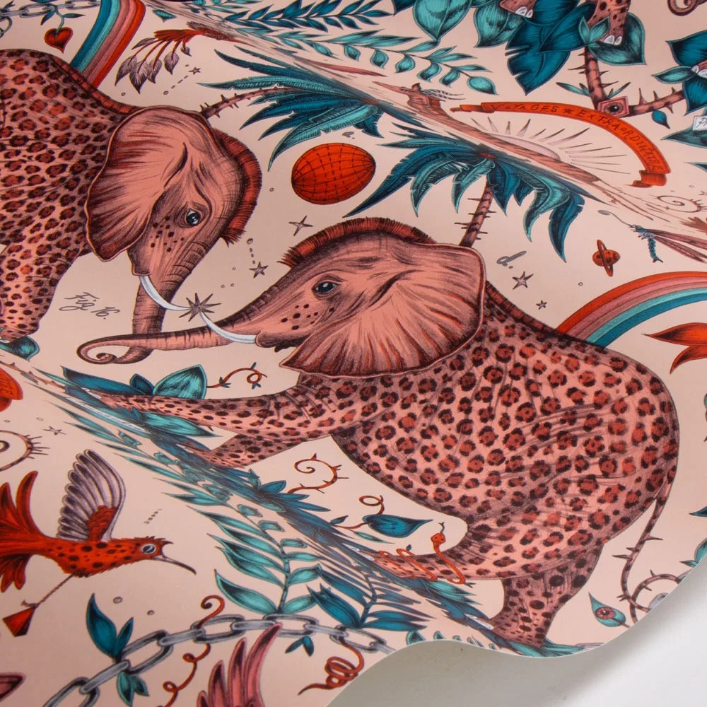 Sample - Zambezi Wallpaper - Pink