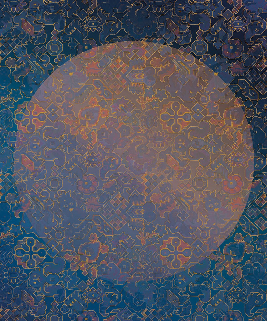 Sample – La Lune - Custom Sized Wallpaper Mural (per m2)