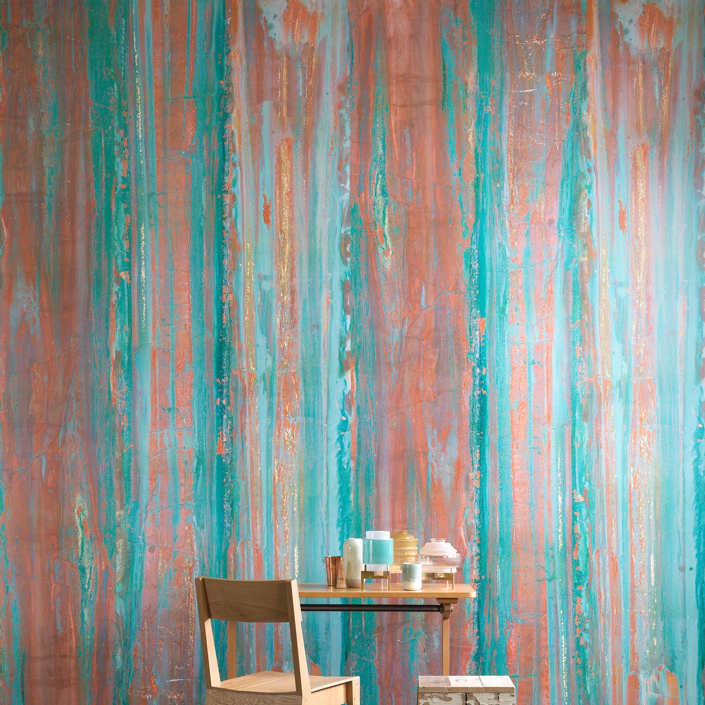 Sample - Piet Hein Eek 'Spoiled Copper' Wallpaper - Spoiled Copper
