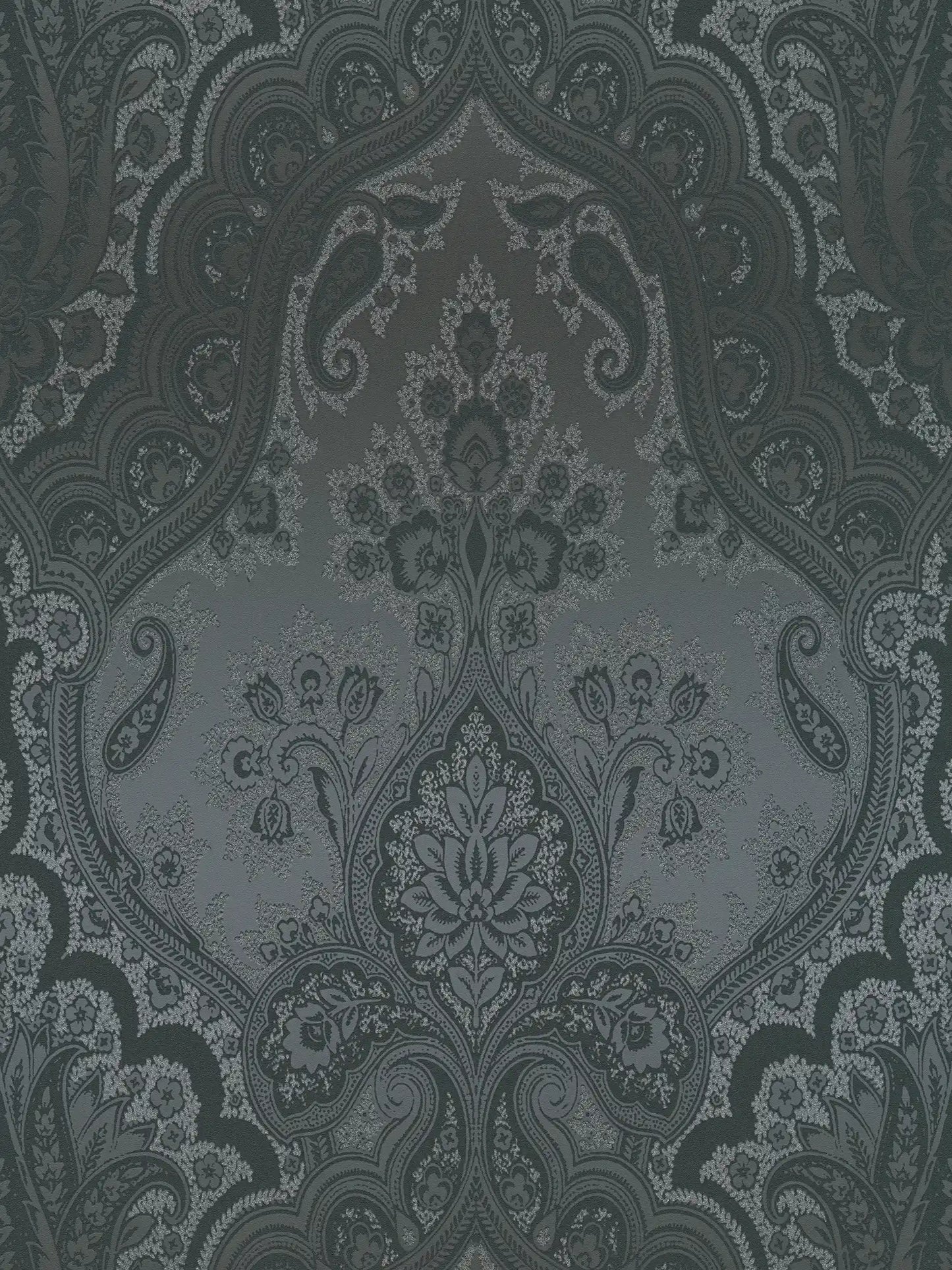 Sample - Damask Wallpaper - Dark