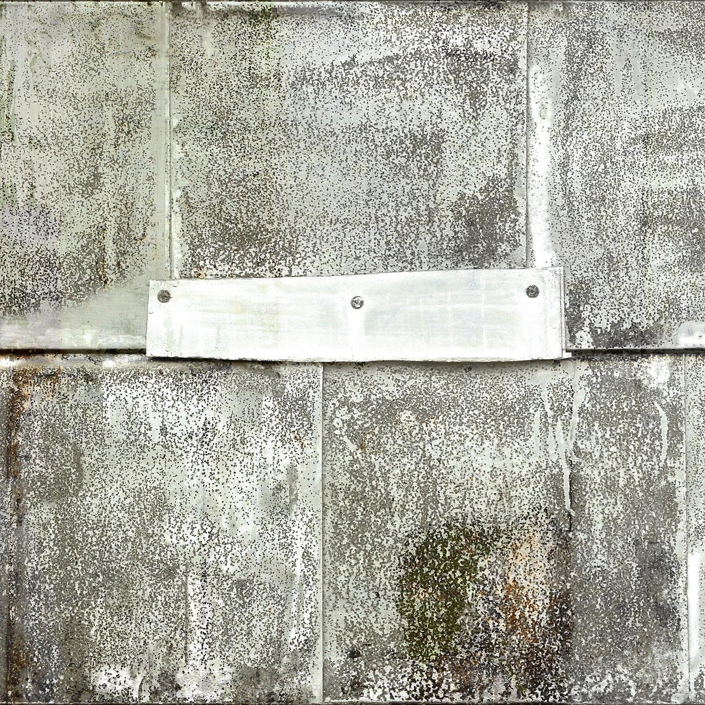 Sample - Piet Hein Eek 'Rusted Metal Series' Wallpaper - White Rusted Metal