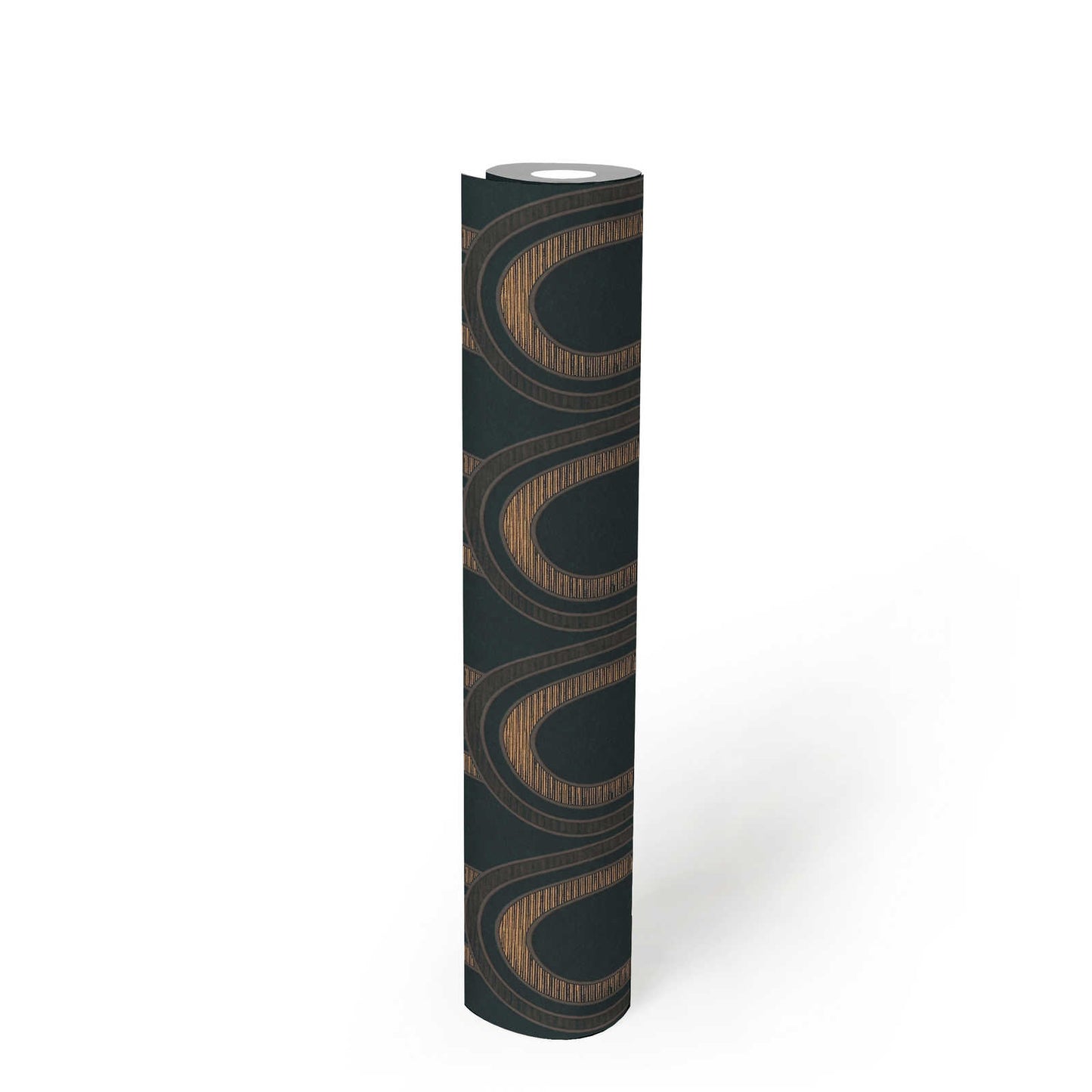 Metallic Arches Wallpaper - Black