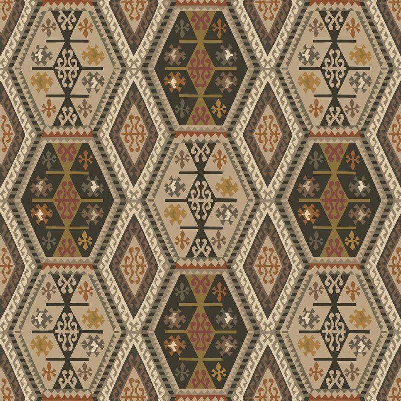 Sample - Mulberry Home Buckland Wallpaper - Woodsmoke