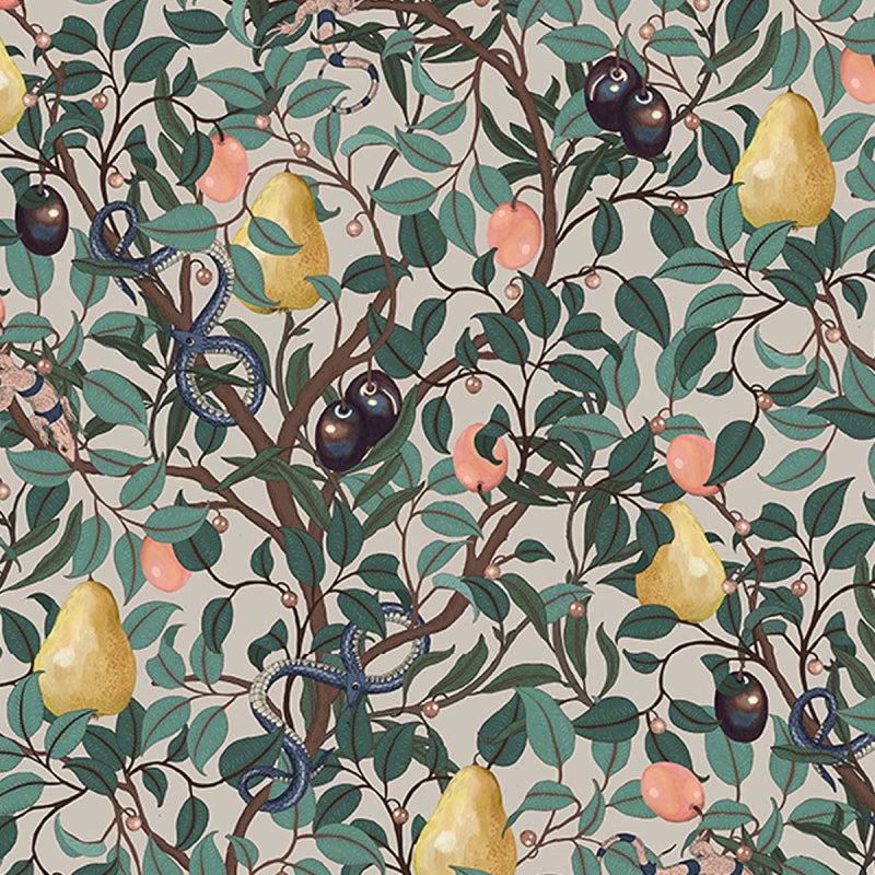 Sample - Fruit Garden Wallpaper - Colourful