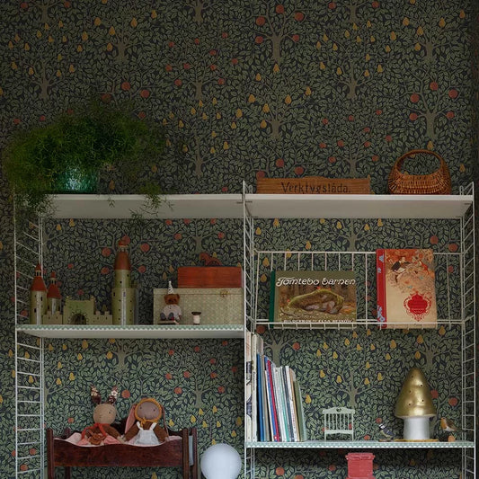 Pomona Pear Wallpaper - Black