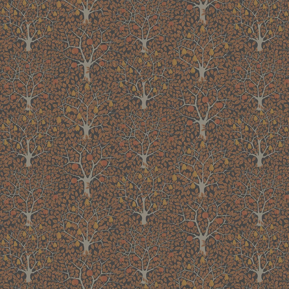 Pomona Pear Wallpaper - Brown