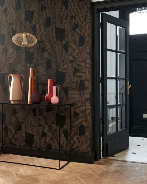 Graphique Casadeco Wallpaper - Black and Gold