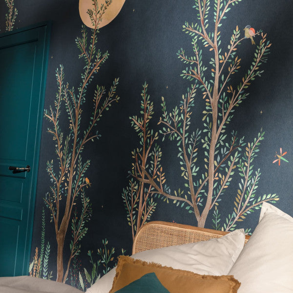 Green Life Midnight Walk Wallpanel