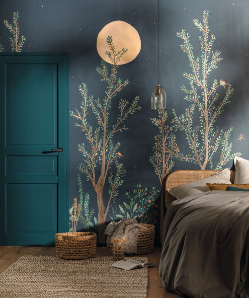 Green Life Midnight Walk Wallpanel