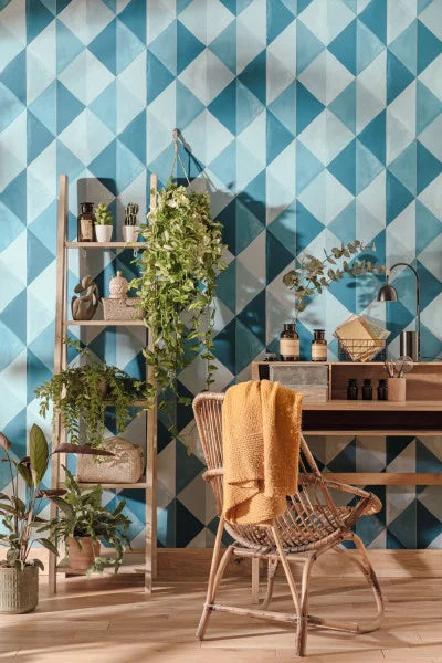 Plenitude Vinyl Wallpaper - Dark Green/Blue - Discontinuing