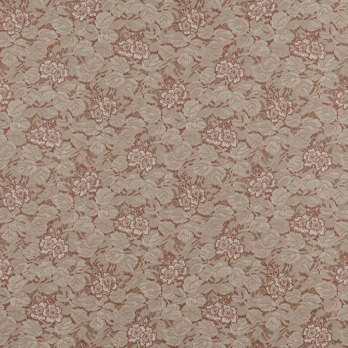 Sample - Gysinge Flower Motifs Wallpaper - Red