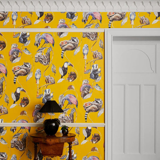 Hackney Empire Hybrid Mural Wallpaper - House of Hackney - Ochre