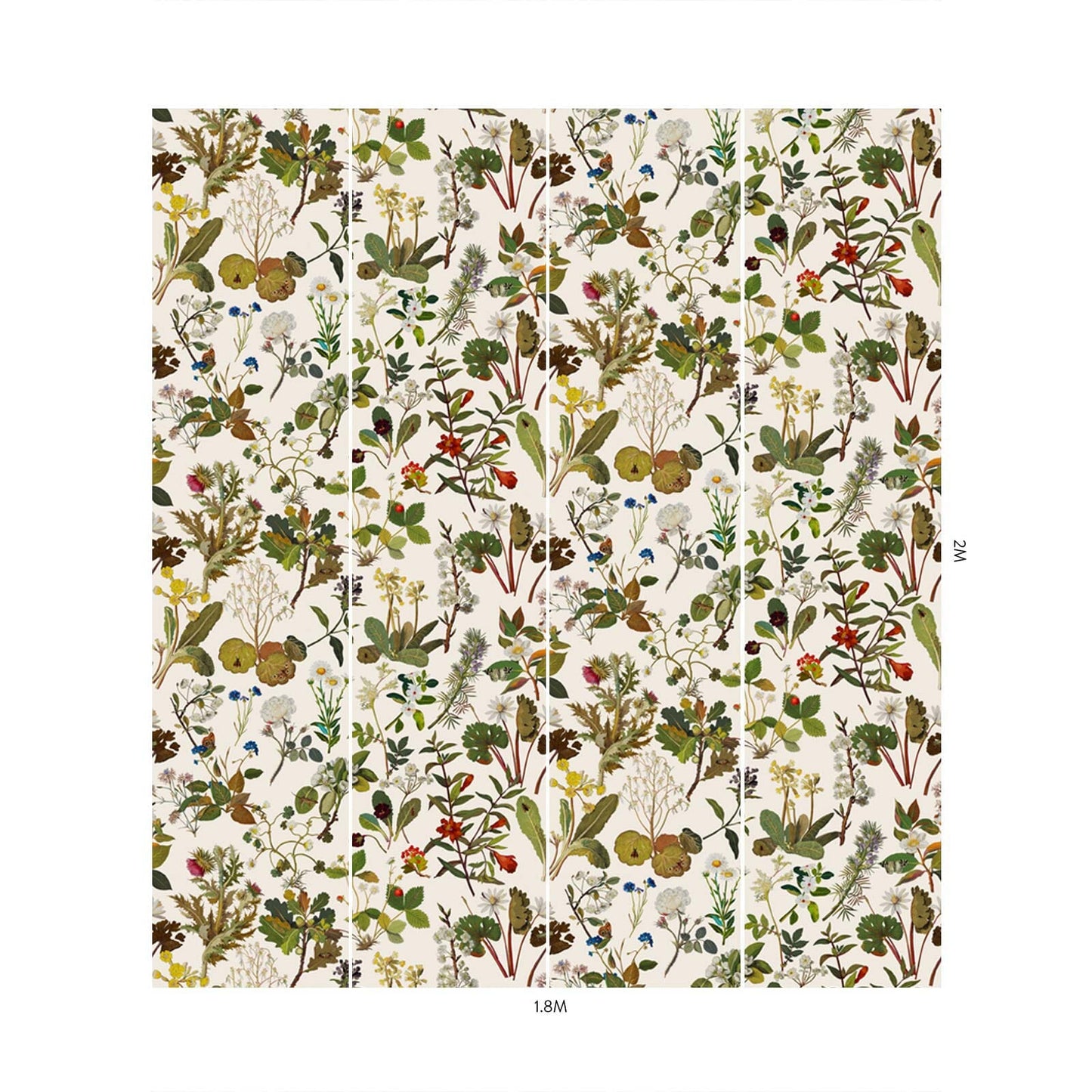 Herbarium Hybrid Mural Wallpaper - House of Hackney - Ecru