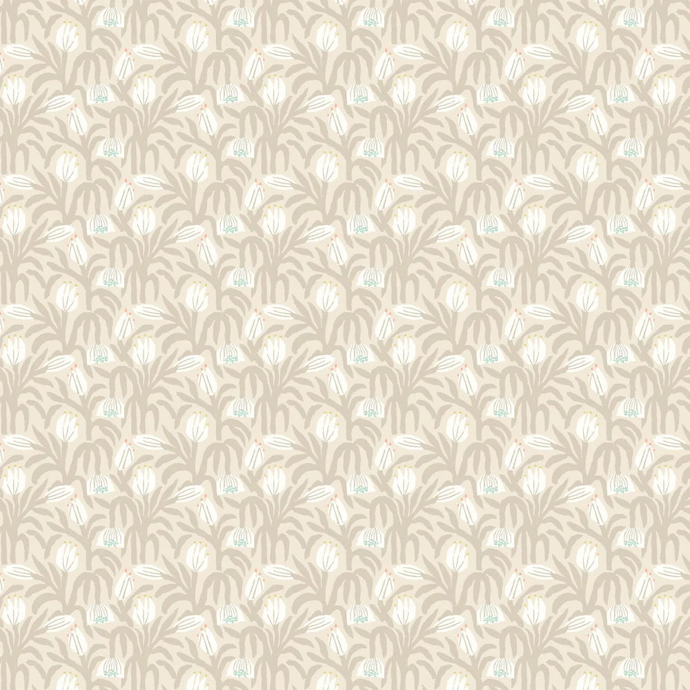 Chunky Flower Wallpaper - Hazelwood