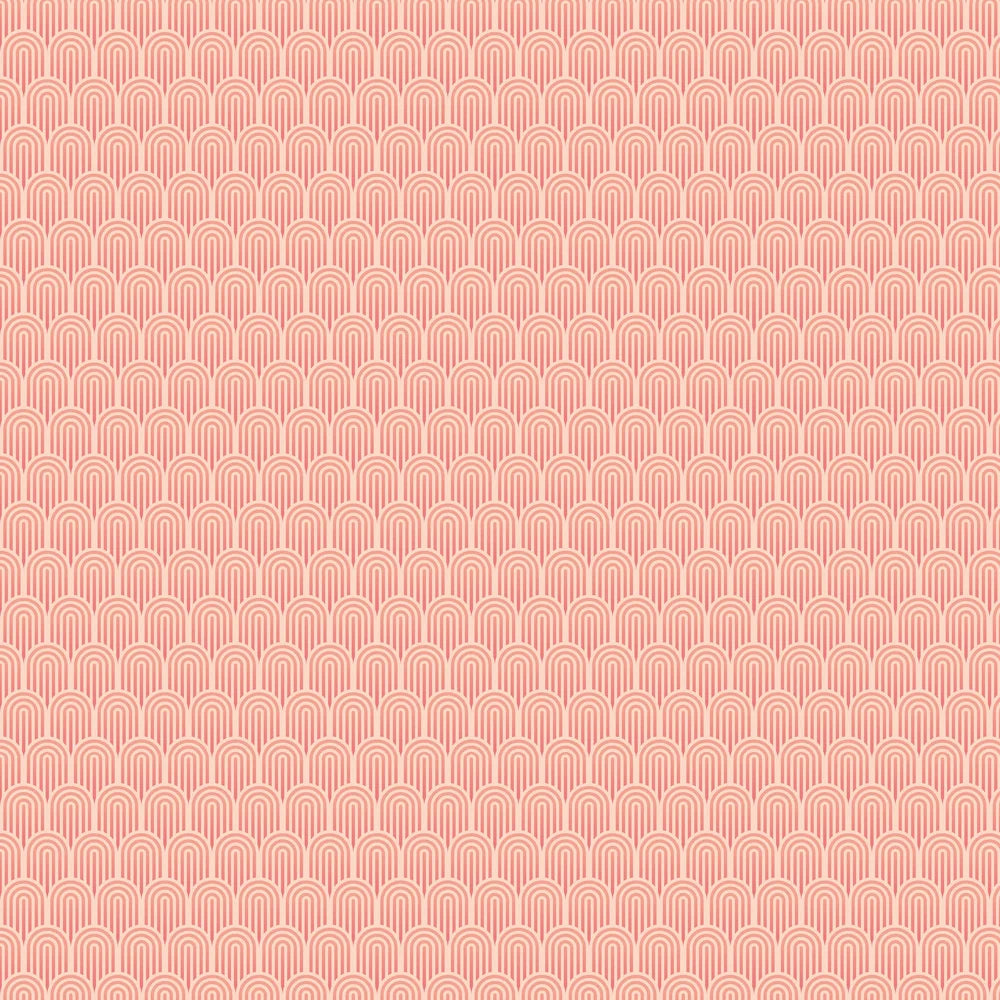 Retro Arch Wallpaper - Blush Pink