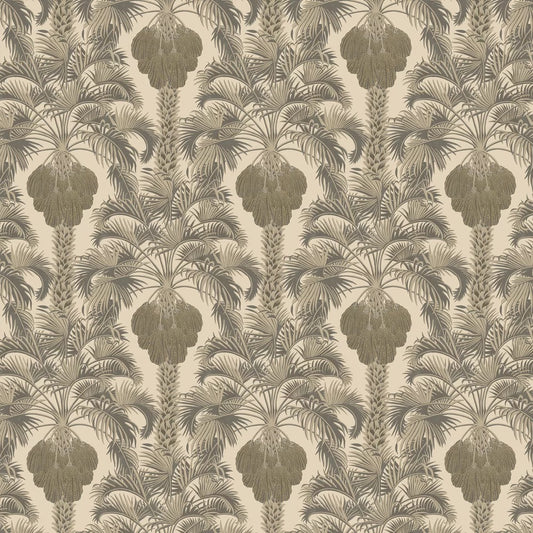Hollywood Palm Wallpaper by Cole & Son - Silver/Charcoal