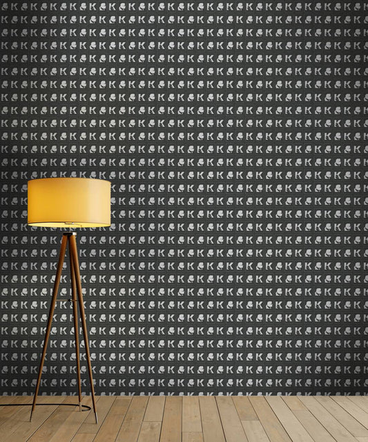 Cameo Wallpaper Heavy Weight Wallpaper - Black