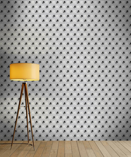 Cameo Wallpaper Heavy Weight Wallpaper - White Grey