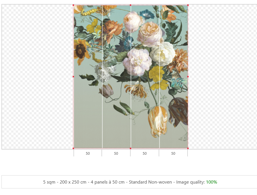 Cultive Large Scale Floral Mural Panel