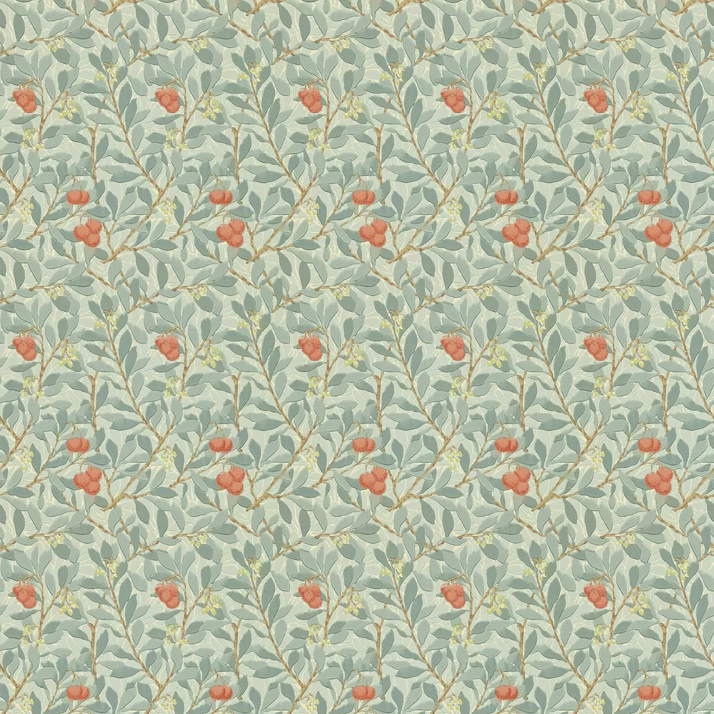Arbutus by Morris Wallpaper - Blue/Pink