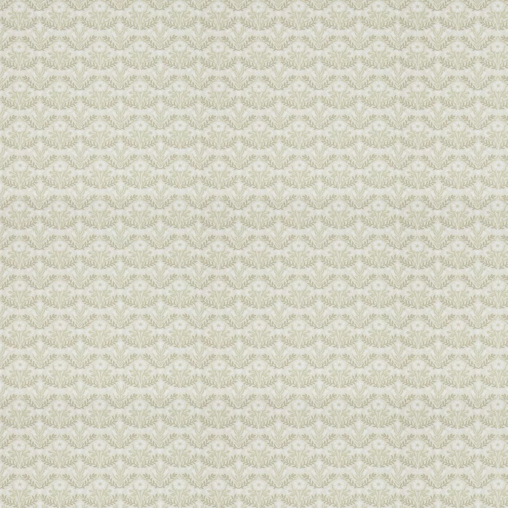 Bellflowers Wallpaper - Morris - Manilla/Olive