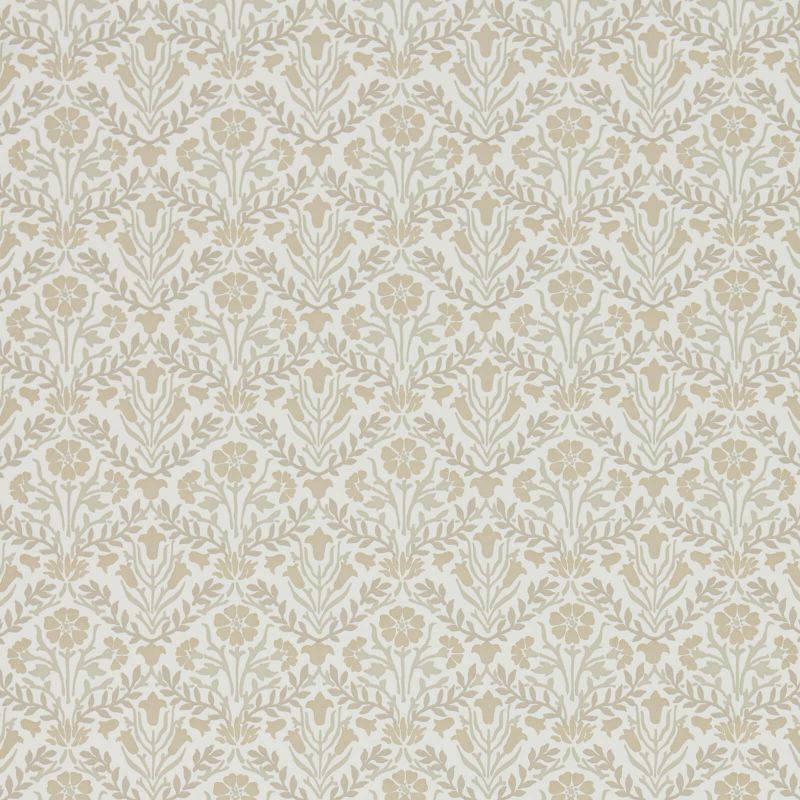 Sample - Bellflowers Wallpaper - Morris - Linen/Cream