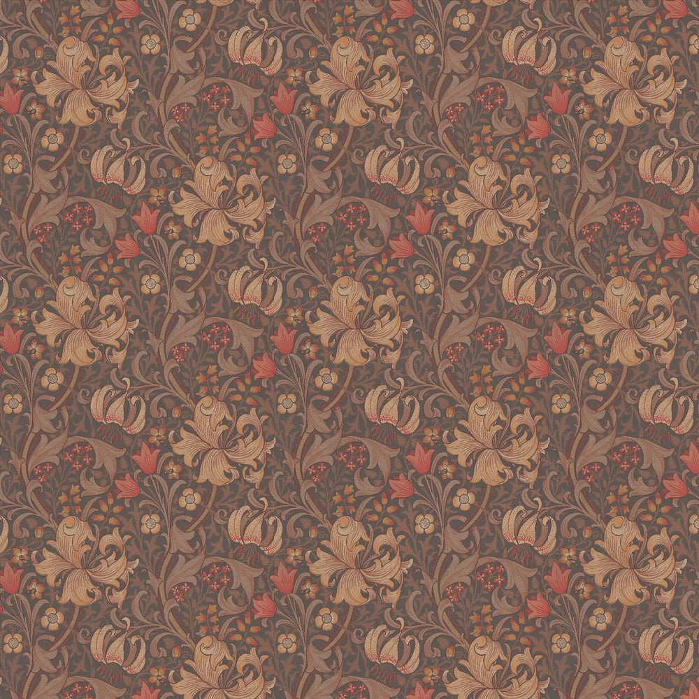 Sample - Golden Lily - Morris - Fig/Burnt Orange