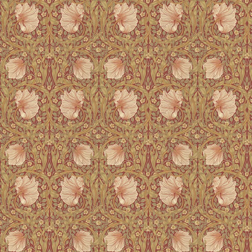 Pimpernel Wallpaper - Brick/Olive