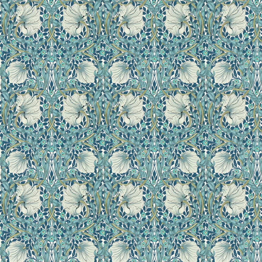 Pimpernel Wallpaper - Cobalt/Mineral