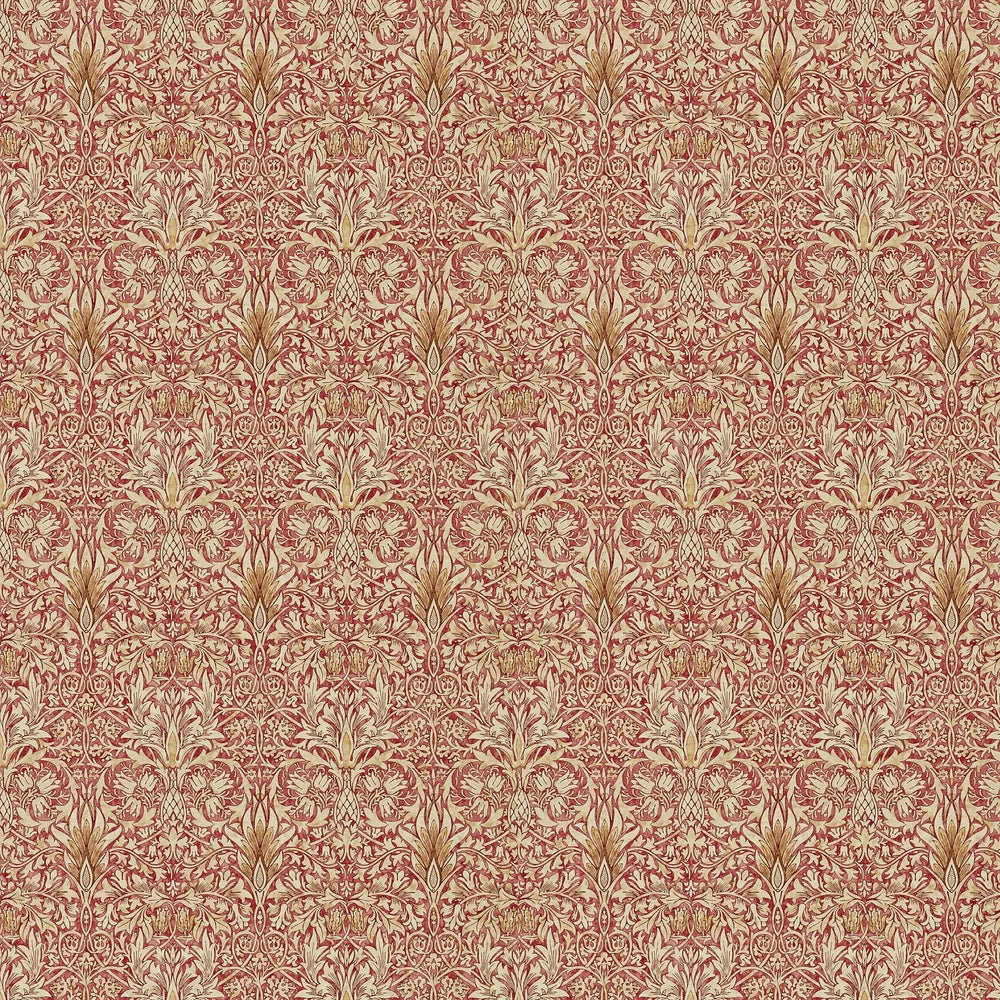 Snakeshead Wallpaper - Morris - Madder/Gold