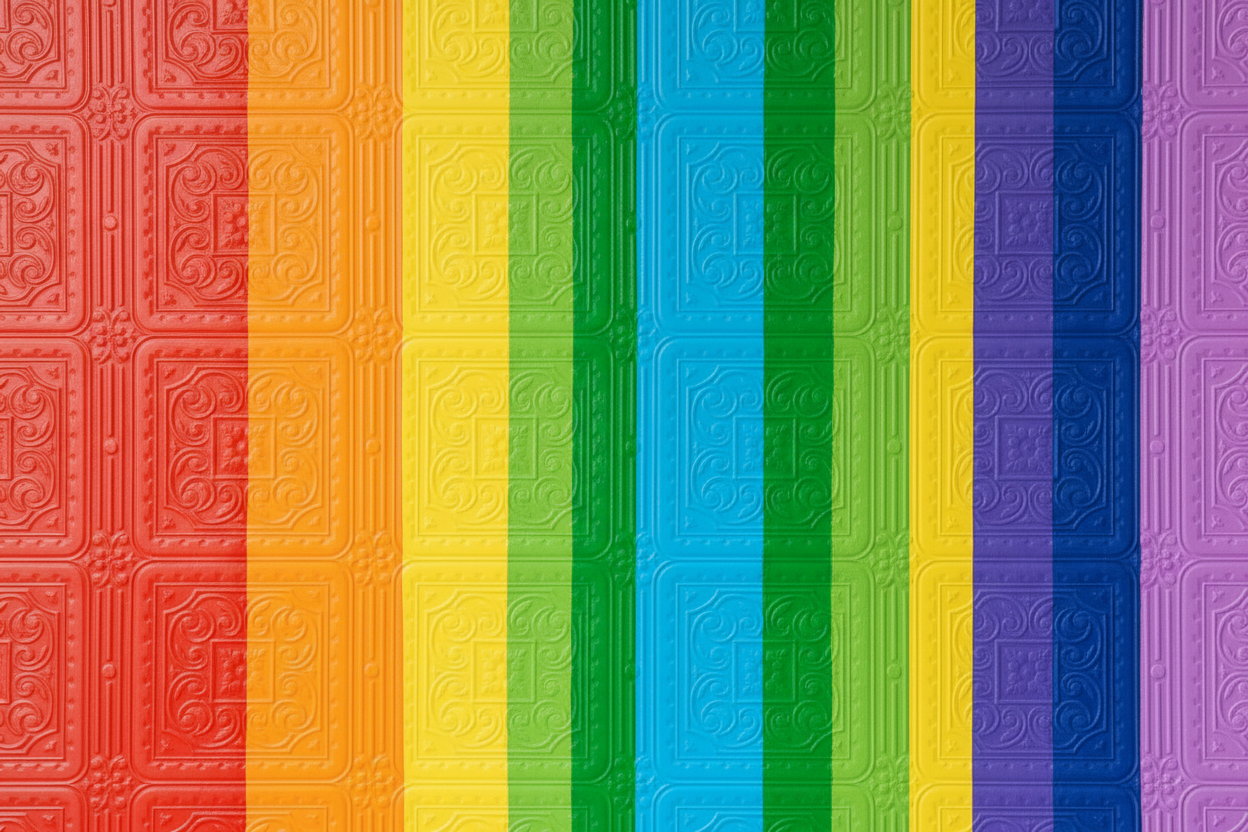 Multicolour Striped Turner Tile Wallpaper