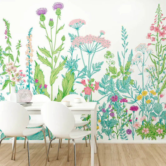 Botanical Fleur Mural Wallpaper - Summer Fruit