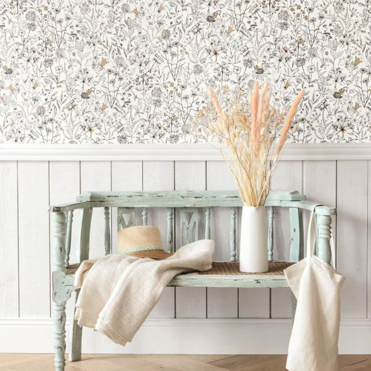 Jardin De Giverny Wallpaper - Blanc Noir
