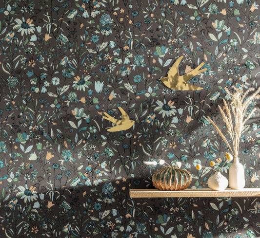 Jardin De Giverny Wallpaper - Midnight - Discontinuing