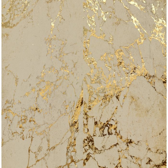Sample – Marble – Foil Wallpaper – Beige Gold