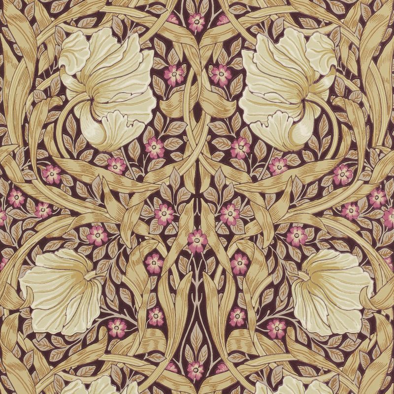 Sample - Pimpernel Wallpaper - Fig/Sisal