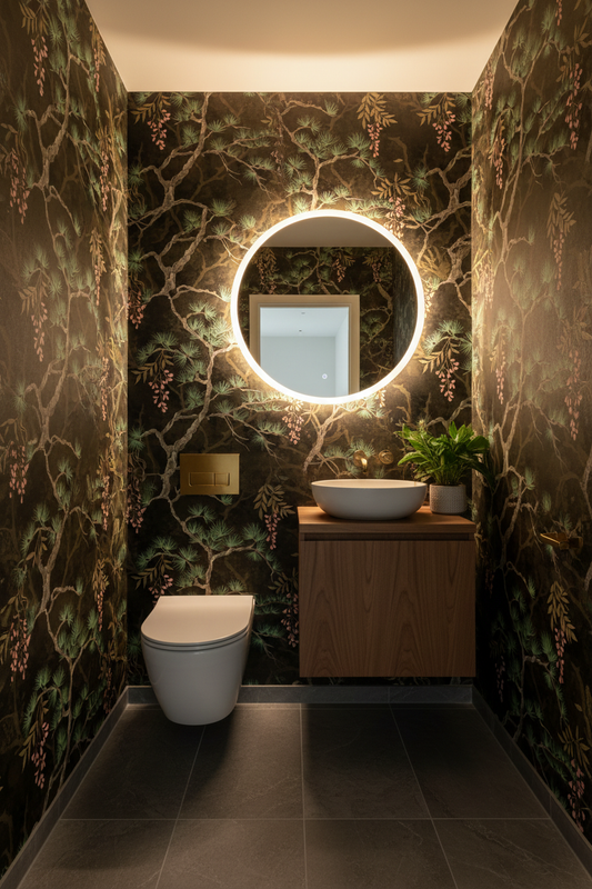 Pine Shadow Wisteria Powder Room