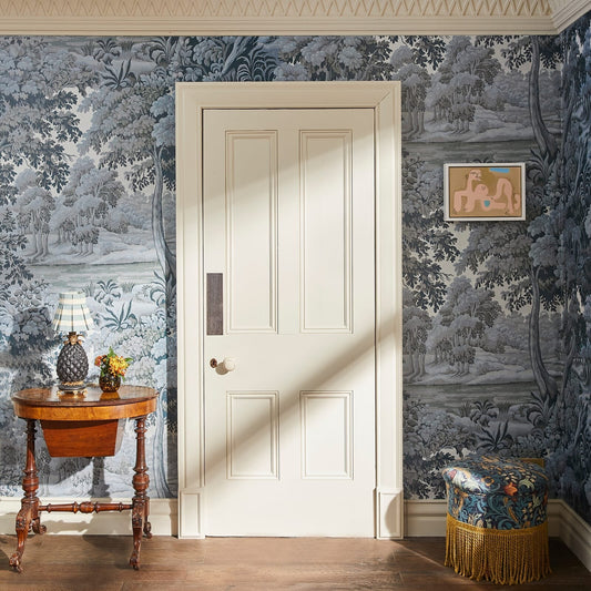 Plantasia Hybrid Mural Wallpaper - House of Hackney - Indigo