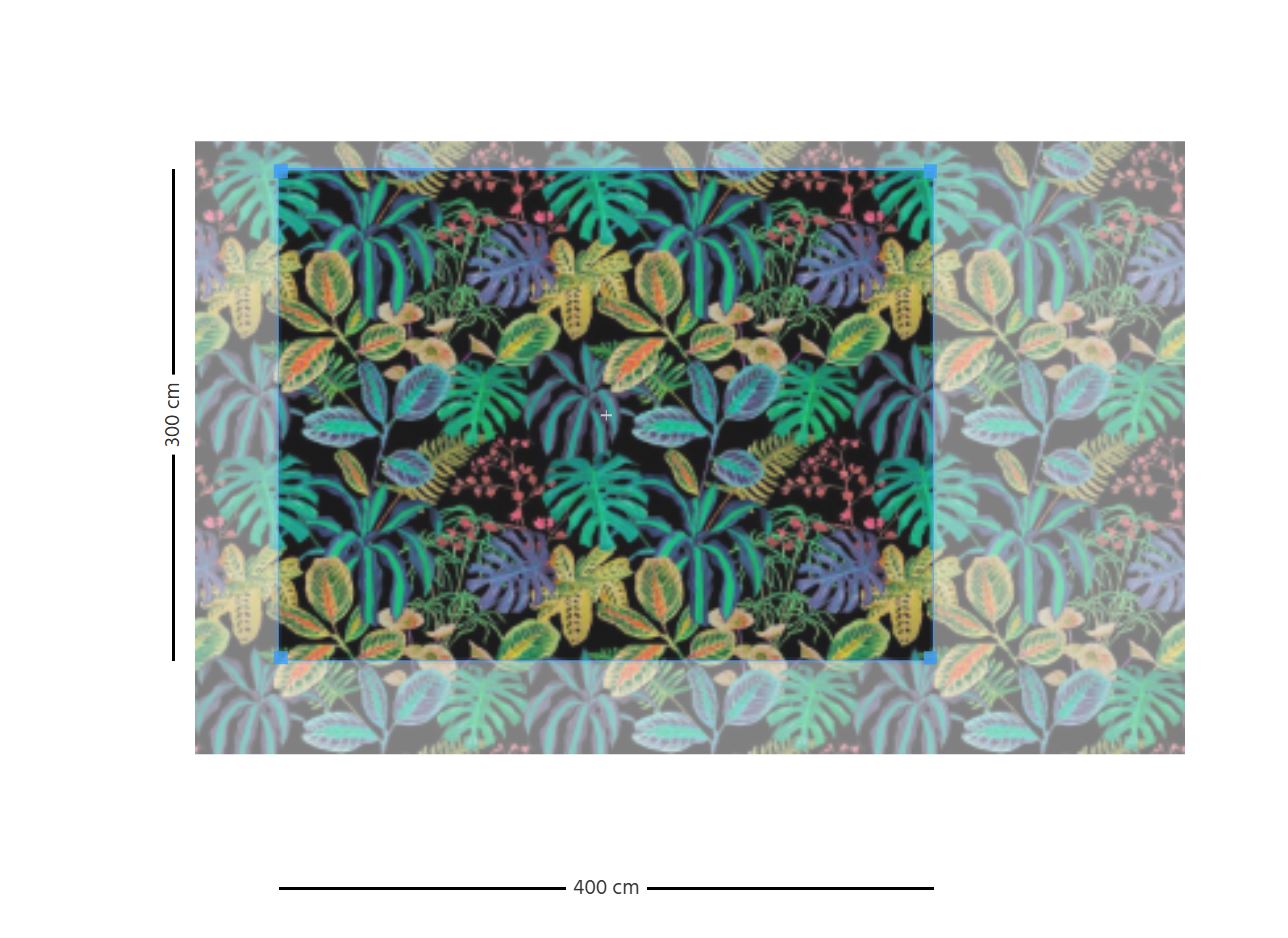 Jungle Panoramique Tropicwall - Custom Sized Wallpaper Mural (per m2)