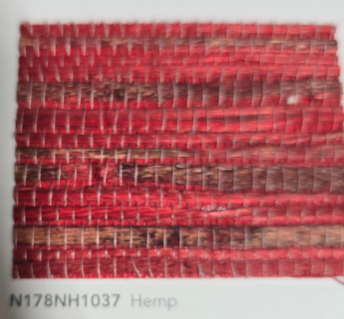 Hemp Revolution - 100% Hemp Wallpaper - Rose Red