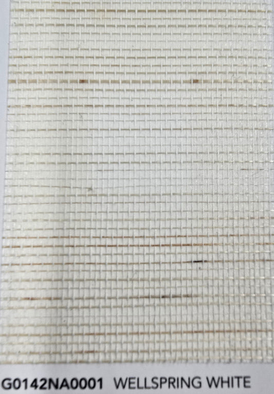 Abaca Natural Fibre Wallpaper - Wellspring White