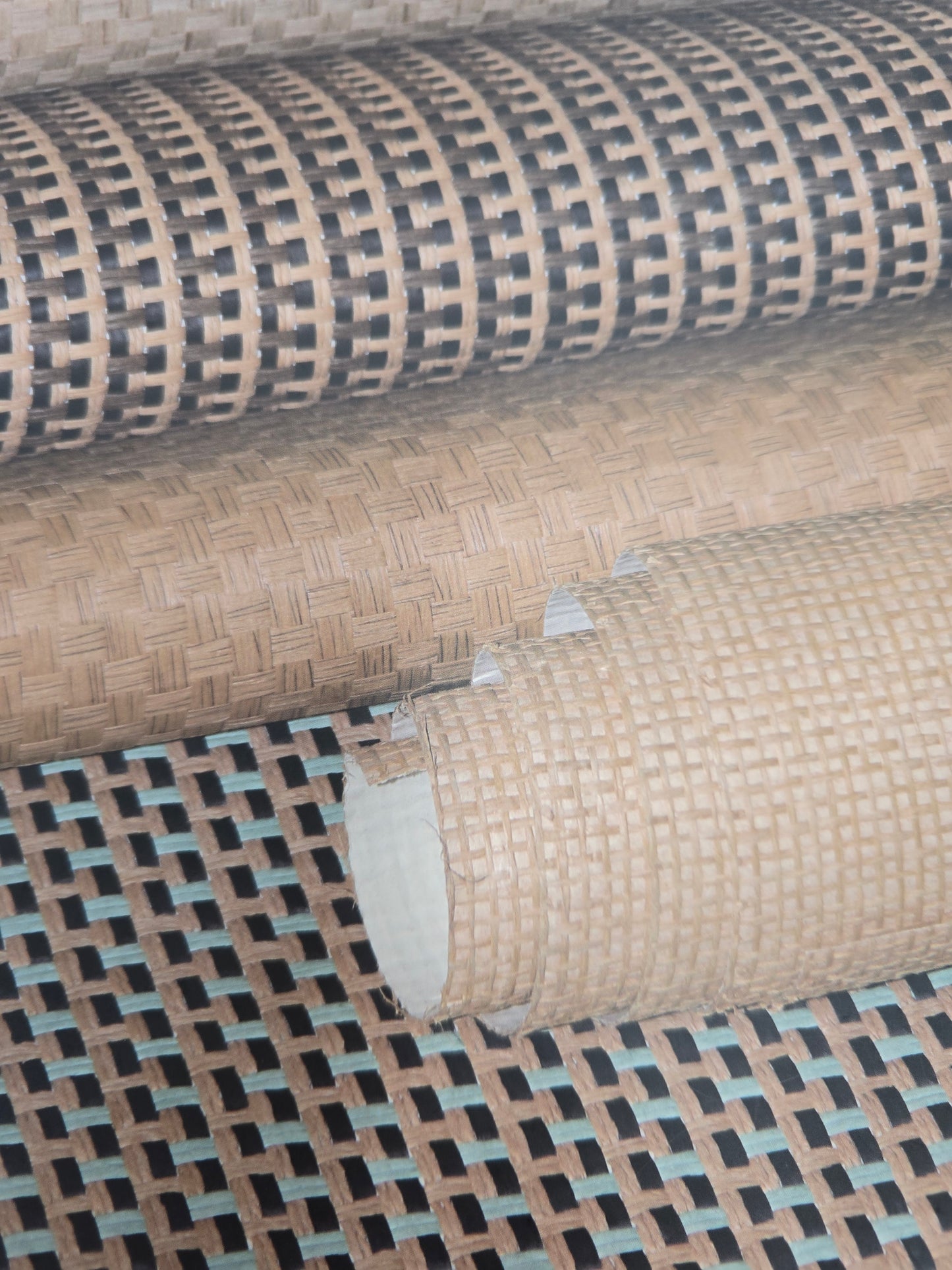 Woven Rattan - Grasscloth Wallpaper - Cloudy Sky