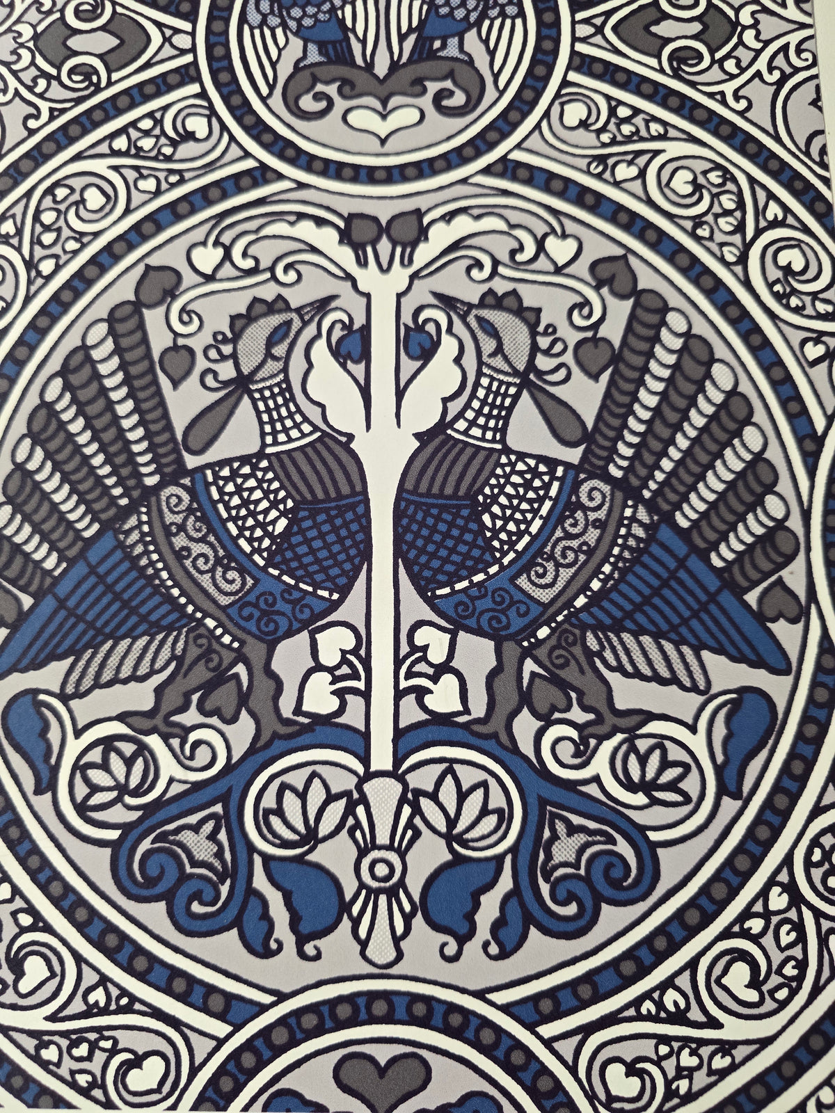 Arabian Birds Florence Broadhurst Wallpaper - Steel
