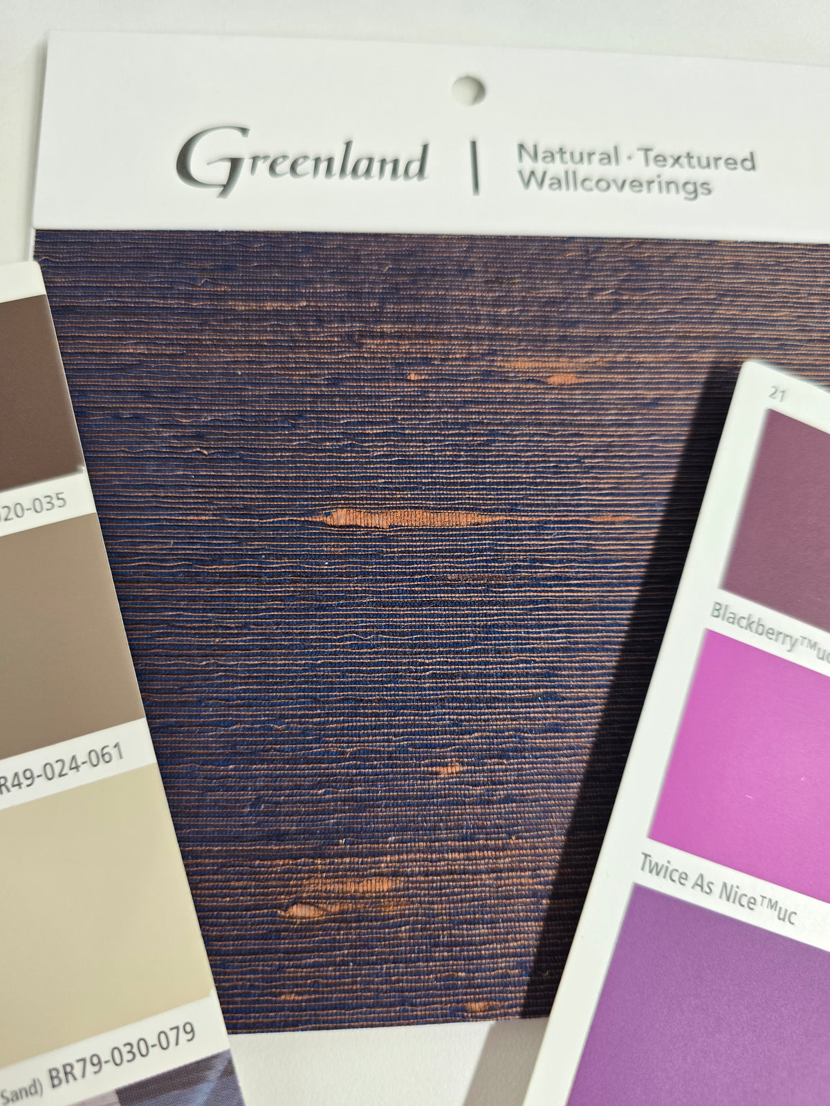 Silk Road WIDE Wallpaper - 100% Silk - Purple & Apricot.
