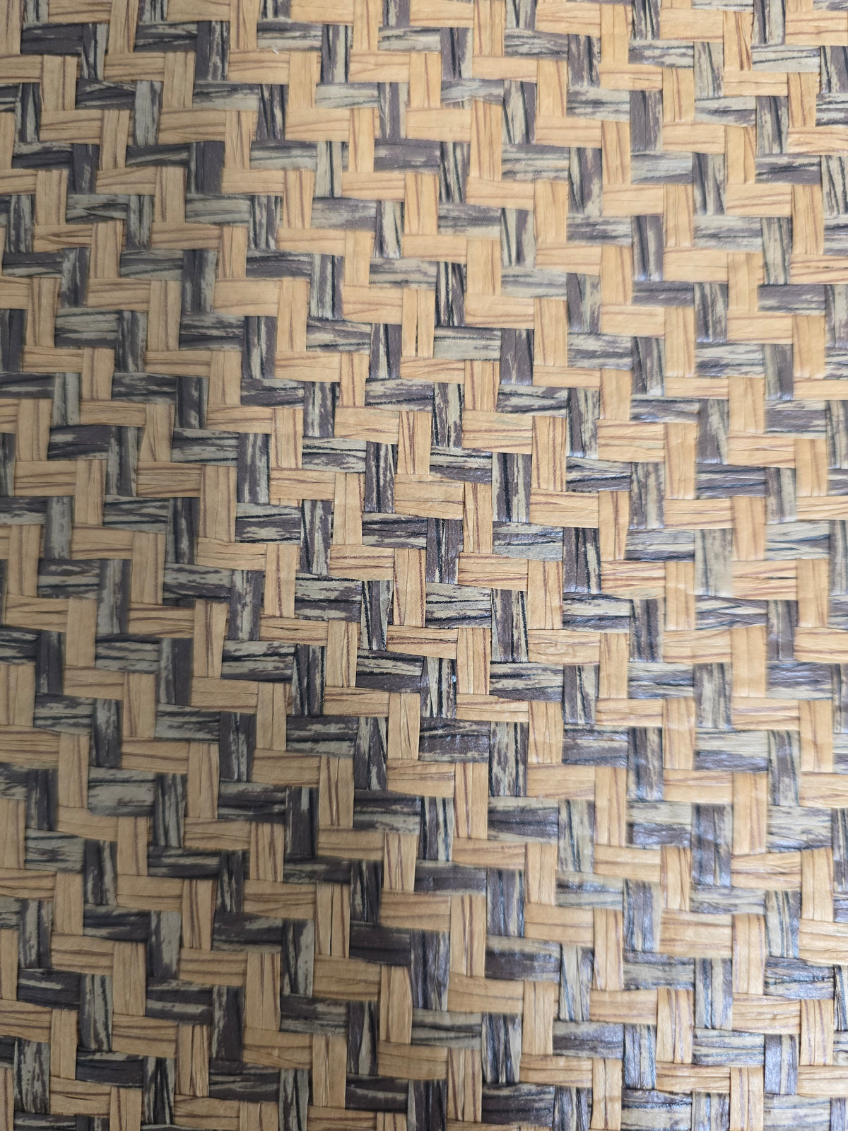 Japanese Summerhouse - Handmade Grasscloth Wallpaper - Rustic