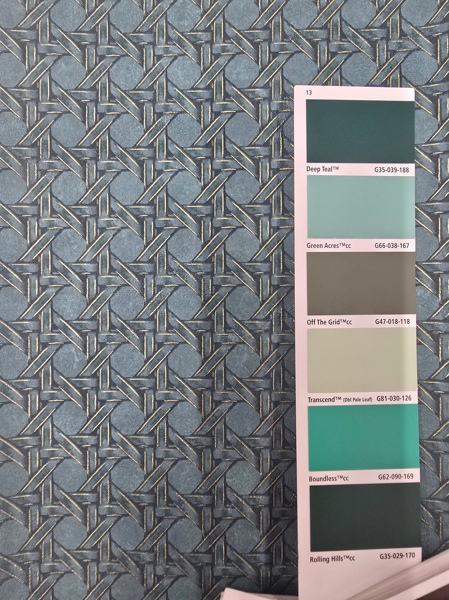 Cuba Paja Vinyl Wallpaper - Emerald