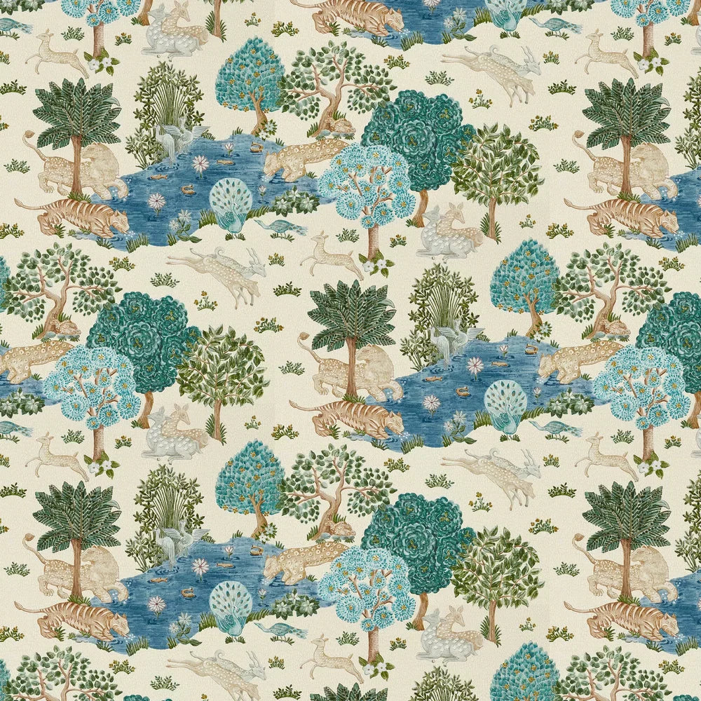 Sample - Pamir Wallpaper - Cream/Nettle