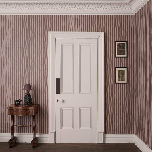 Artist's Stripe Wallpaper - House of Hackney - Carnelian