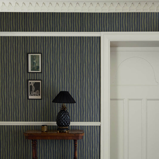 Artist's Stripe Wallpaper - House of Hackney - Laurustine & Galaxias