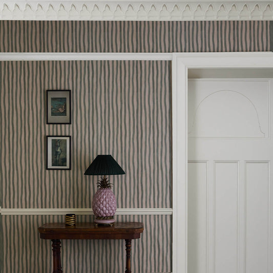 Artist's Stripe Wallpaper - House of Hackney - Sap & Alabaster